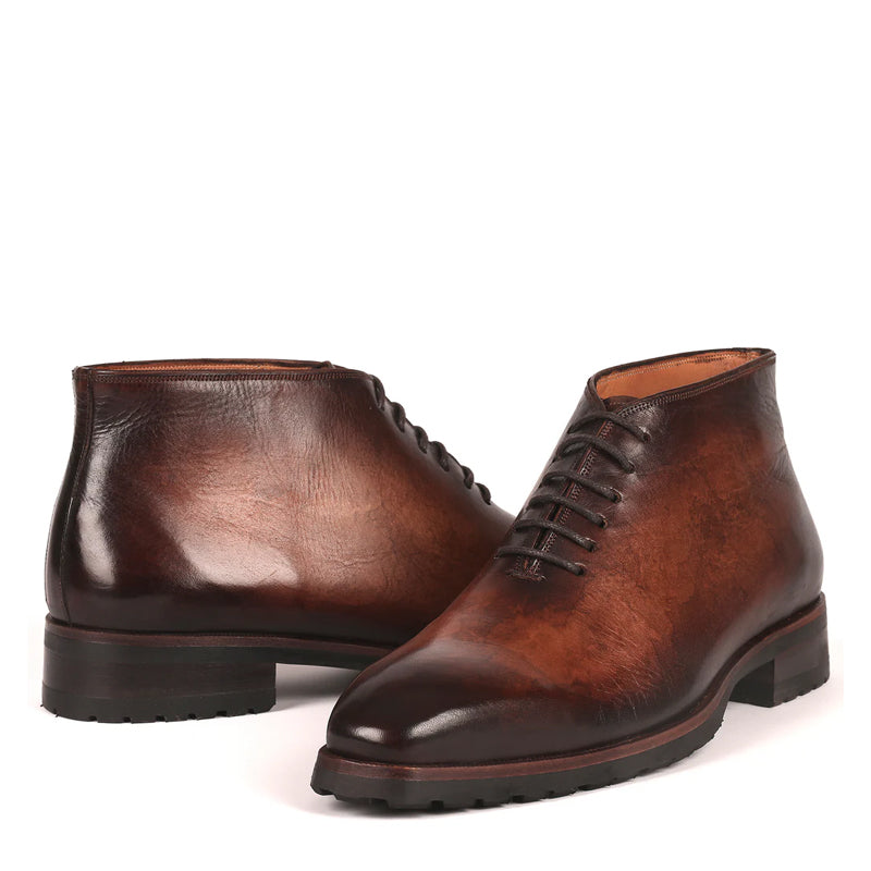 Men Custom Handmade Leather Ankle Boot Grey