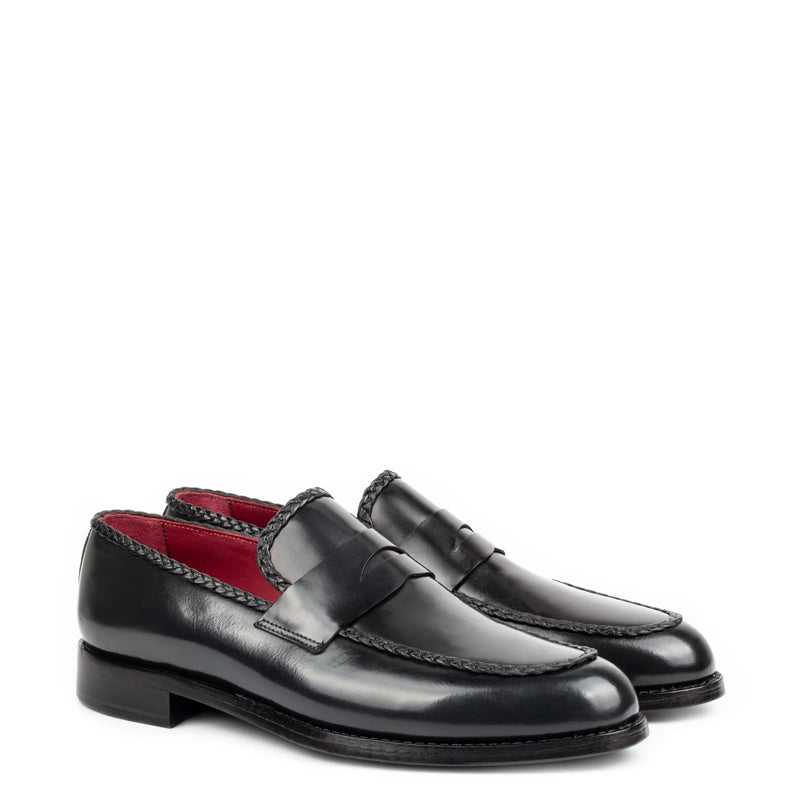 Men Formal Slip-On Shiny Leather Loafers