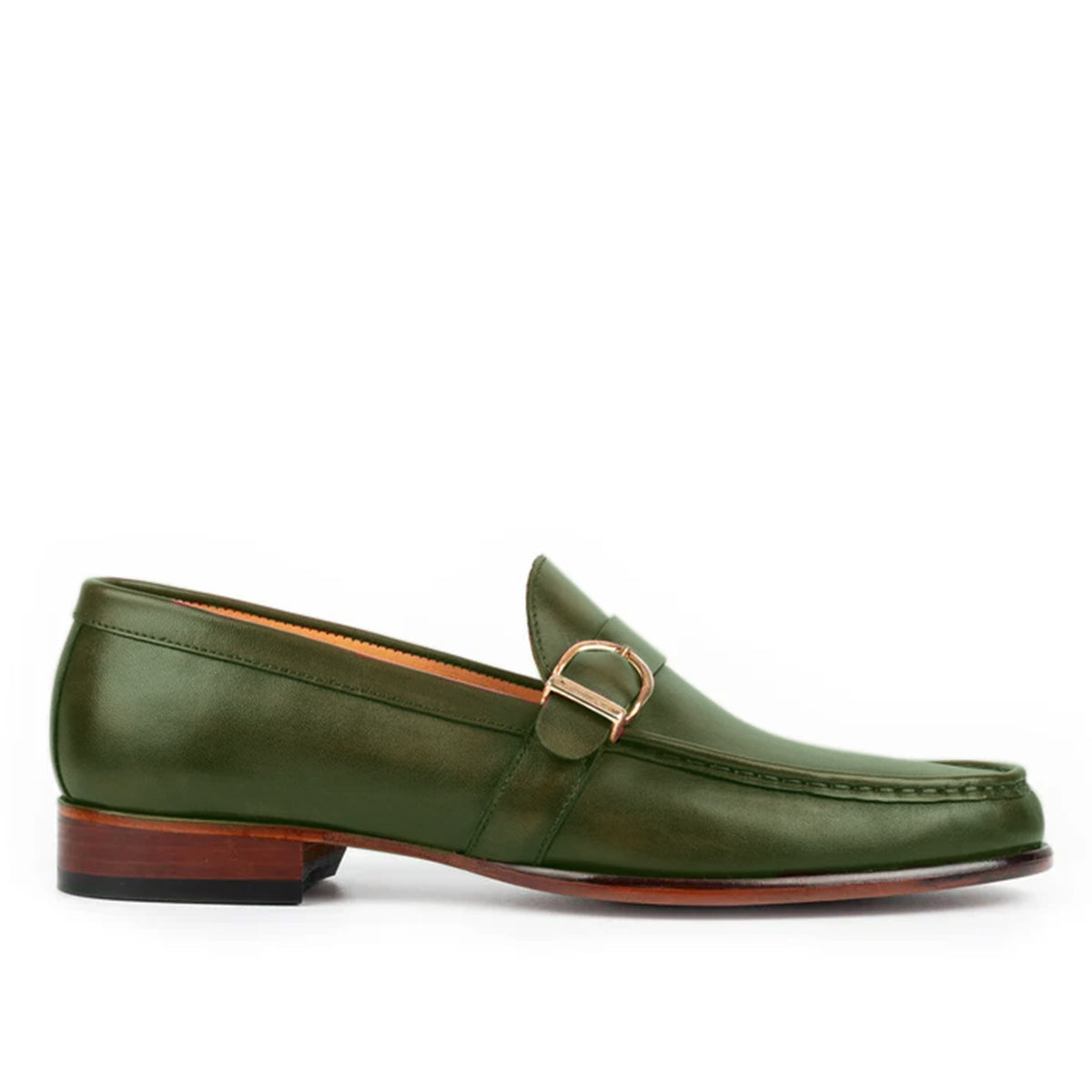 Enzo Black Single Monk Strap Shoe