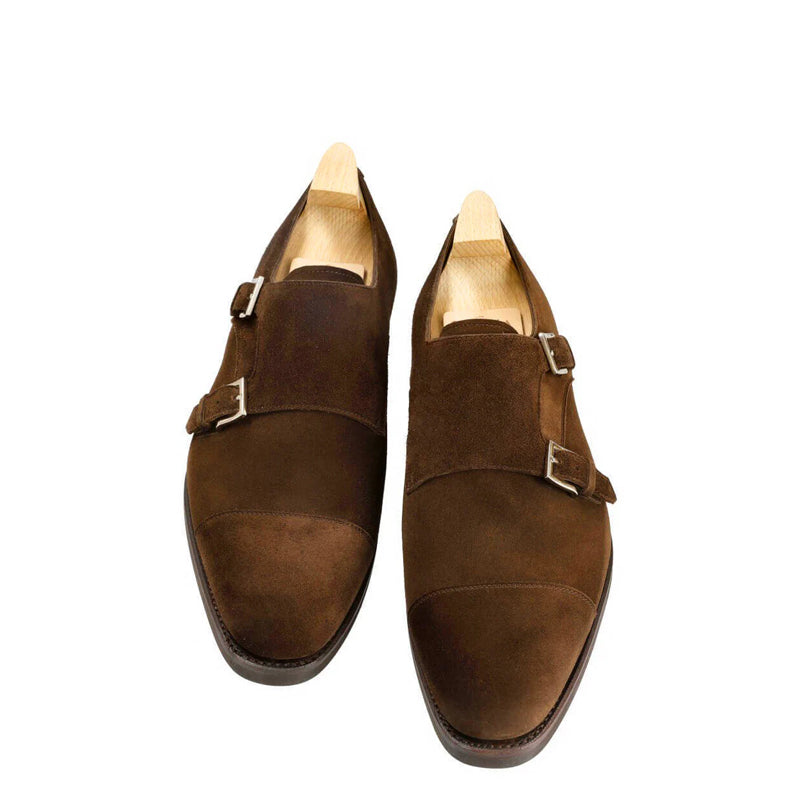 Carob Brown Double Monk Strap Carob Loafer