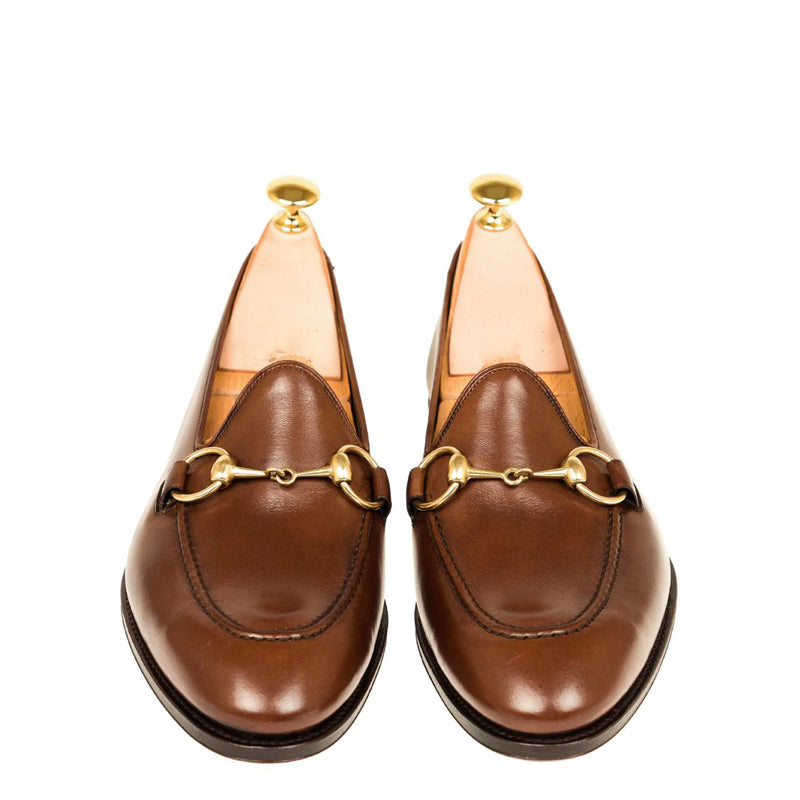 Horsebit Bottle Leather Brown  Loafer