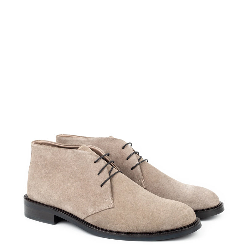 Suede Classic Leather Chukkas  Off White Boot For Men