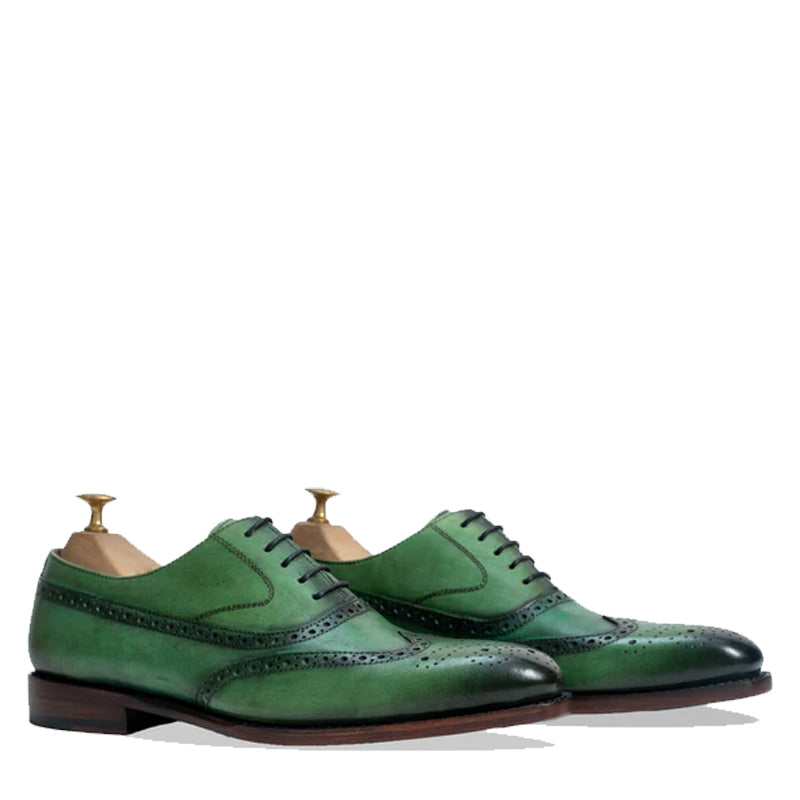 Kinsale Emerald Lace-Up Leather Oxford Shoes