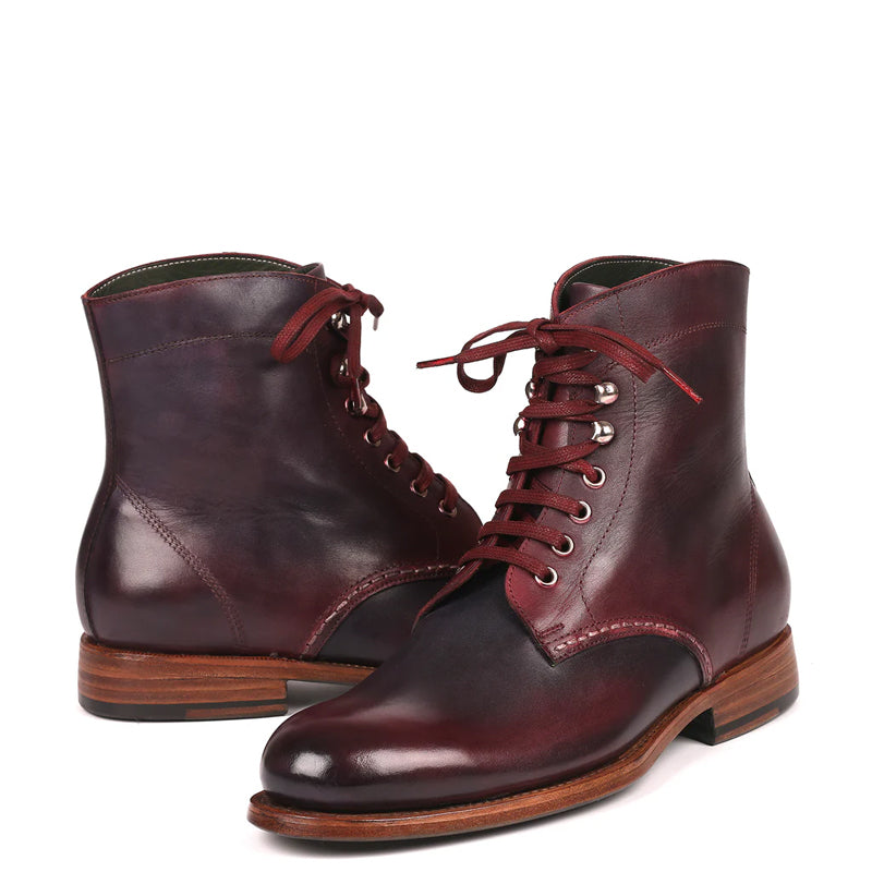 Premium Leather Lace-Up Ankle Boots For Men