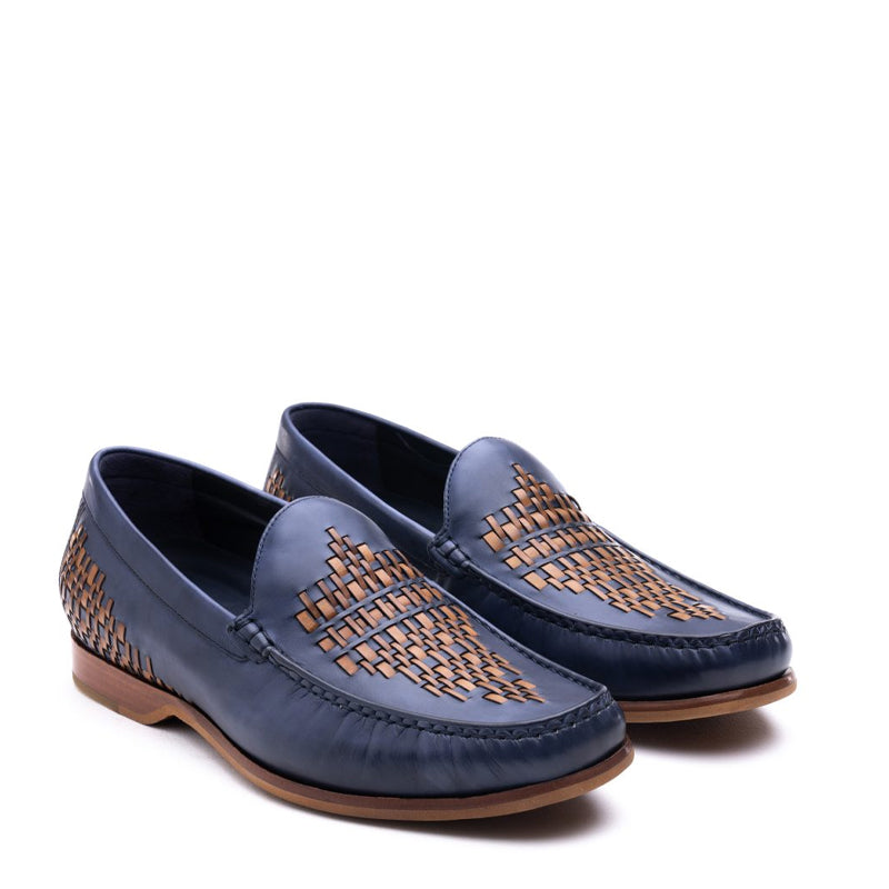 Men Slip-On Leather Tassel Saddle Drift Loafer