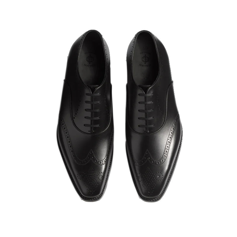 Polished Leather Classic Design Formal Oxford Shoes