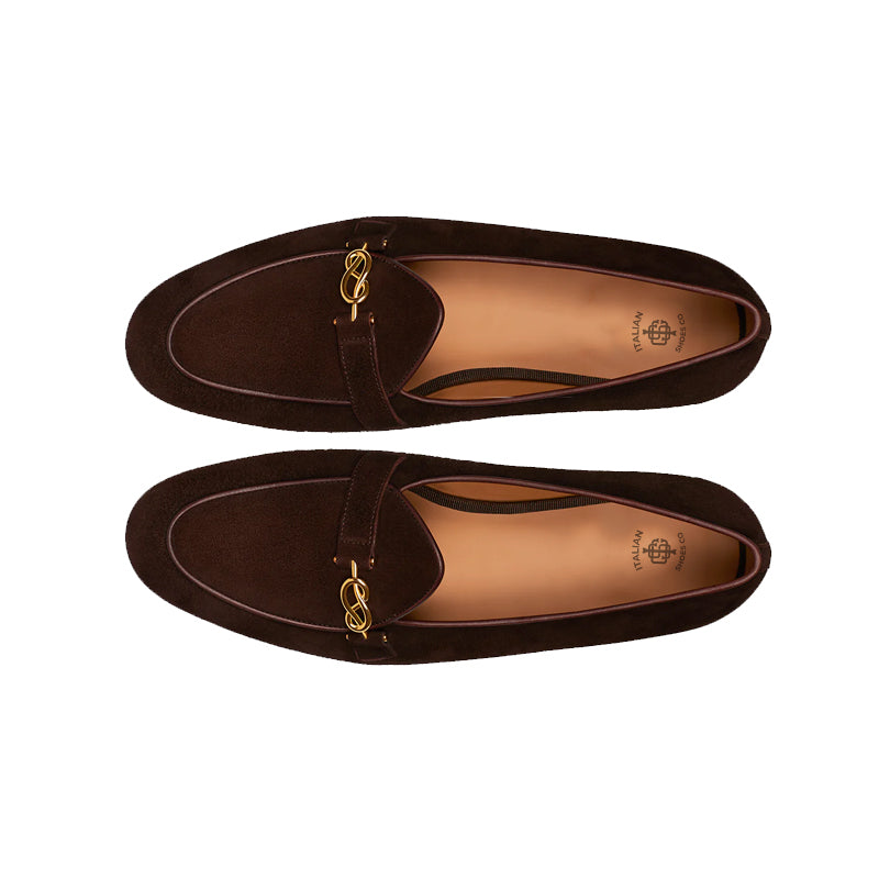 Men's Suede Loafers Sleek Shoe Indigo