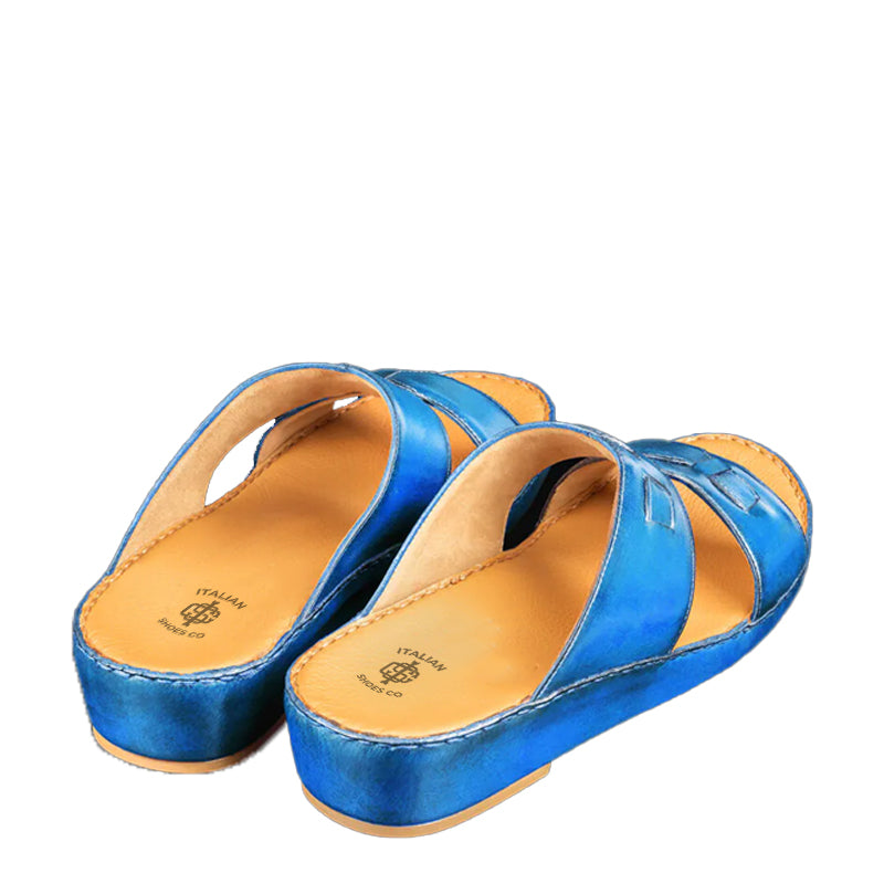 Premium Classic Comfort Arabic Blue Sandal