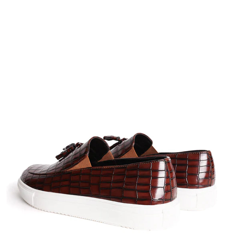 Chic Croc Slip-On Leather  Sneaker