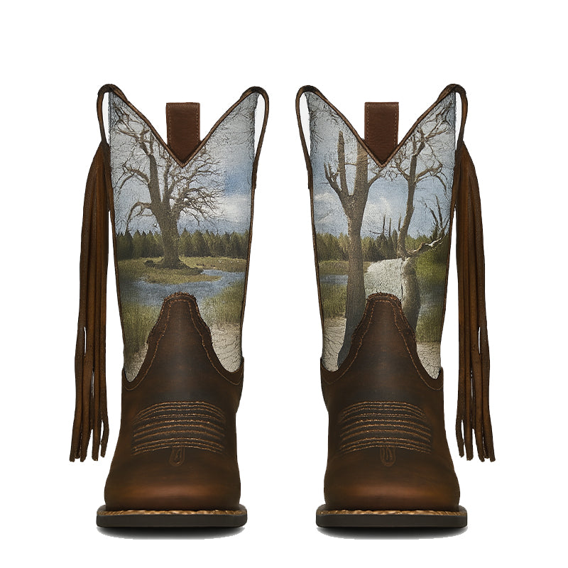 Wild Vibe Round Up Southwest Stretchfit Cowboy Boots