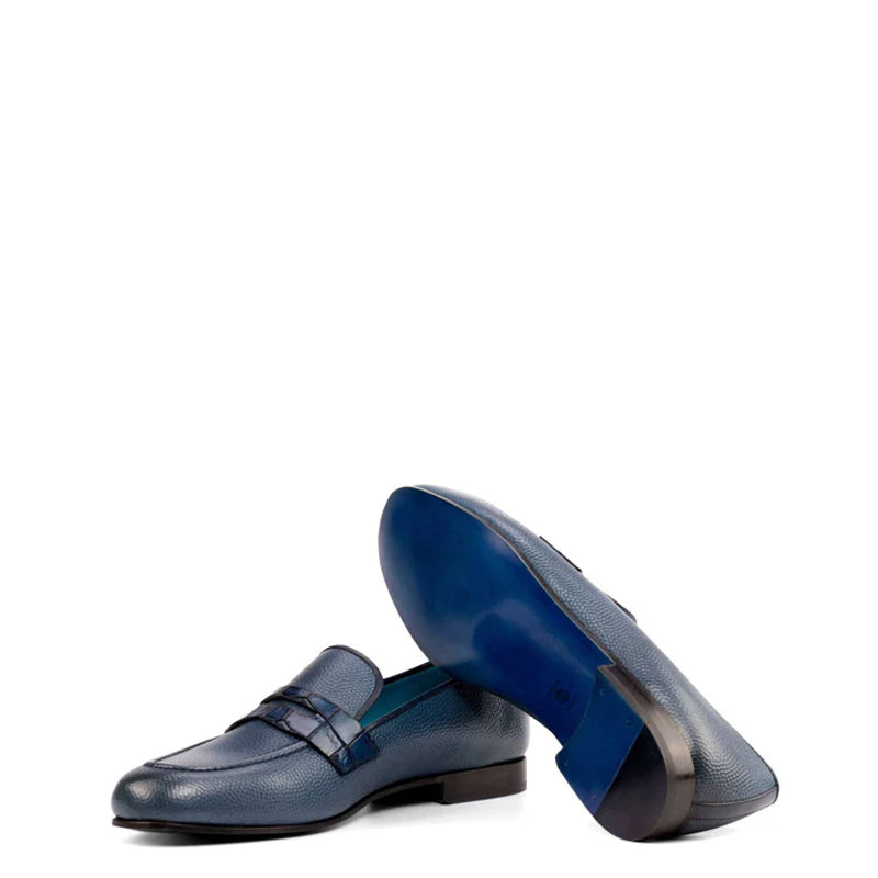 Men Classic Split Toe Penny Leather Loafer