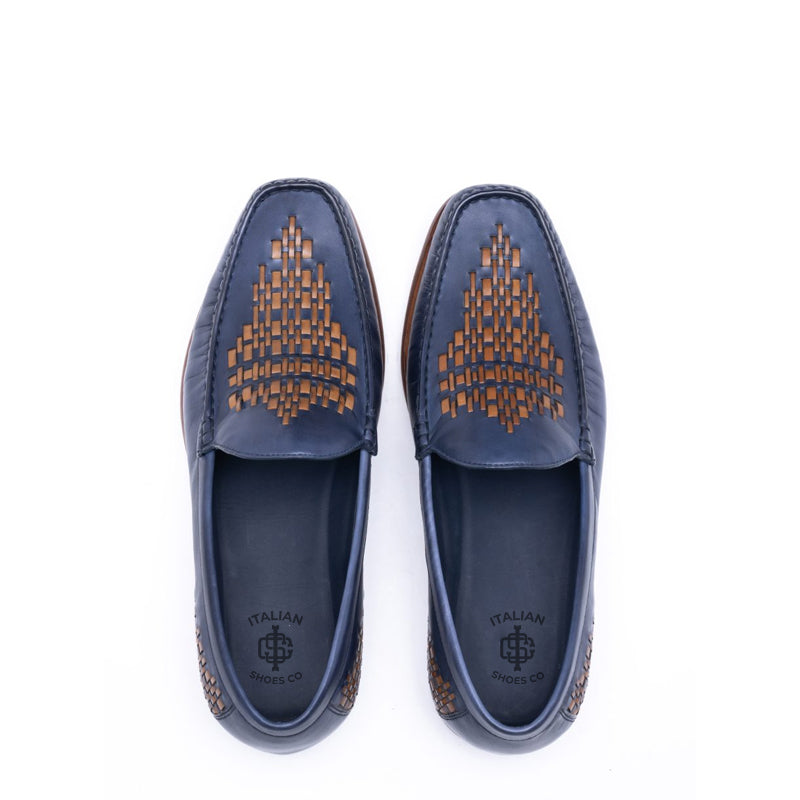 Men Slip-On Leather Tassel Saddle Drift Loafer