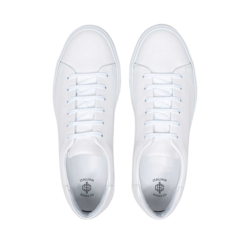 Vegan Leather Low-Top Sneakers Black