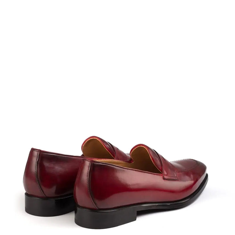 Penny Classic Shiny Leather Burgundy Loafer