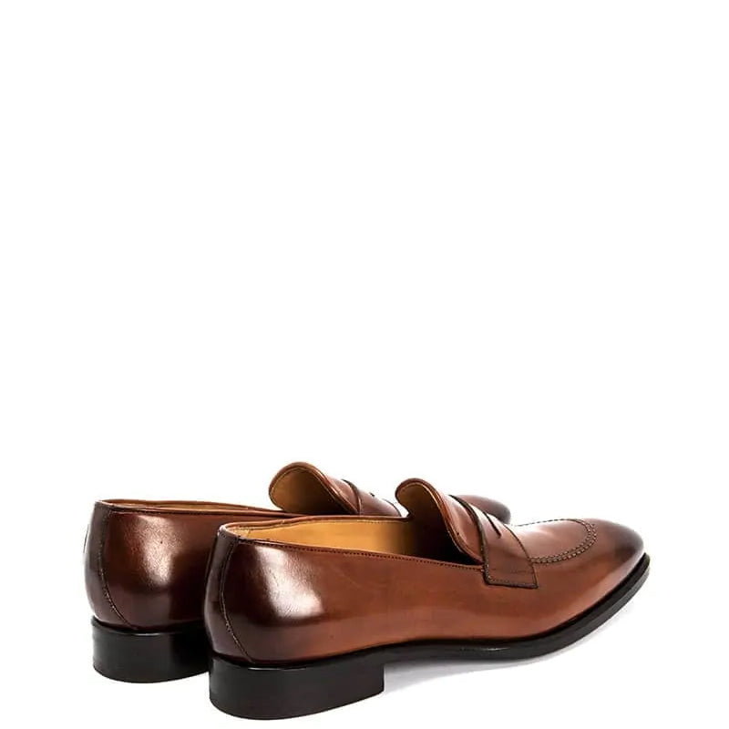 Penny Classic Shiny Leather Burgundy Loafer