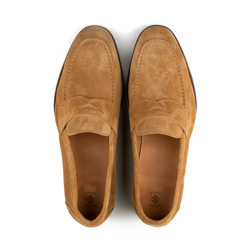 Unlined Penny Loafer Beige