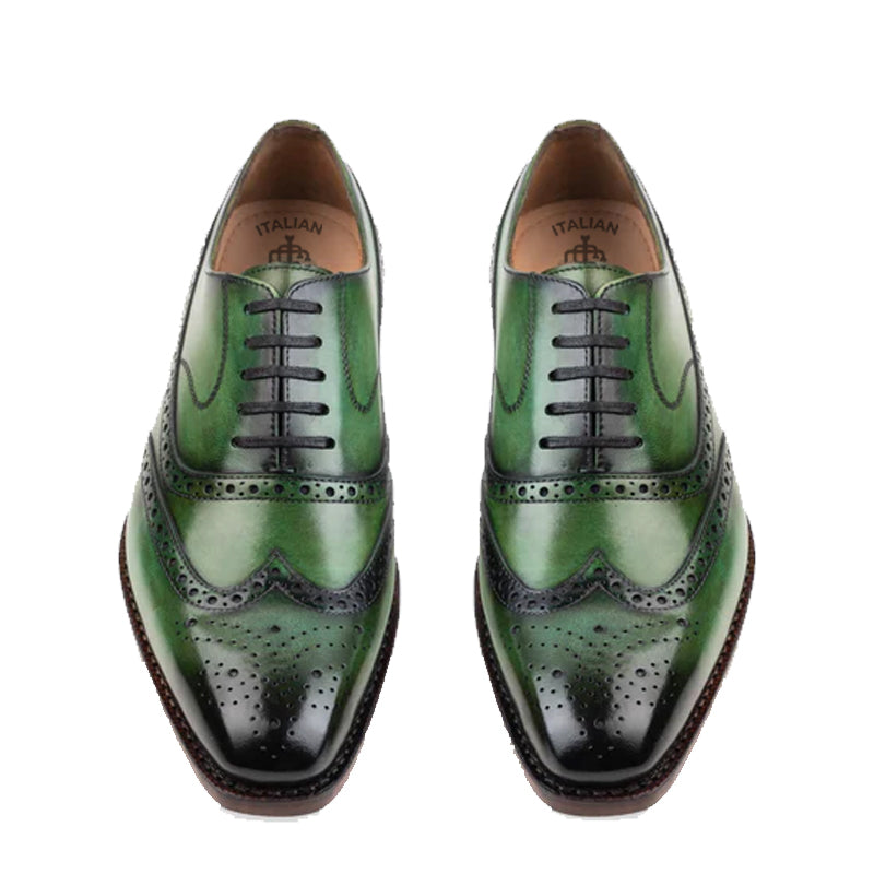 Kinsale Emerald Lace-Up Leather Oxford Shoes