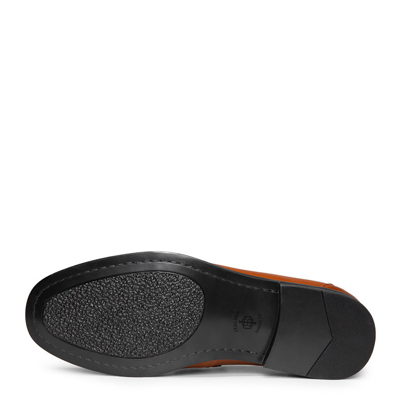 Metallic Slip-On Dress Loafer Black