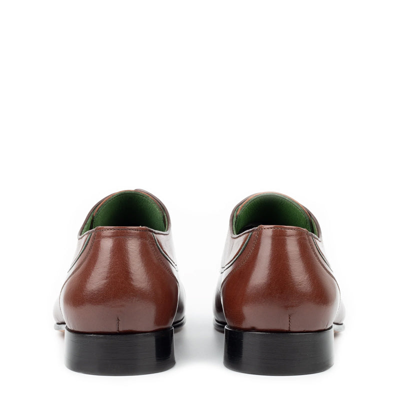 Plain Classic Design Leather Formal Oxford Shoe Brown