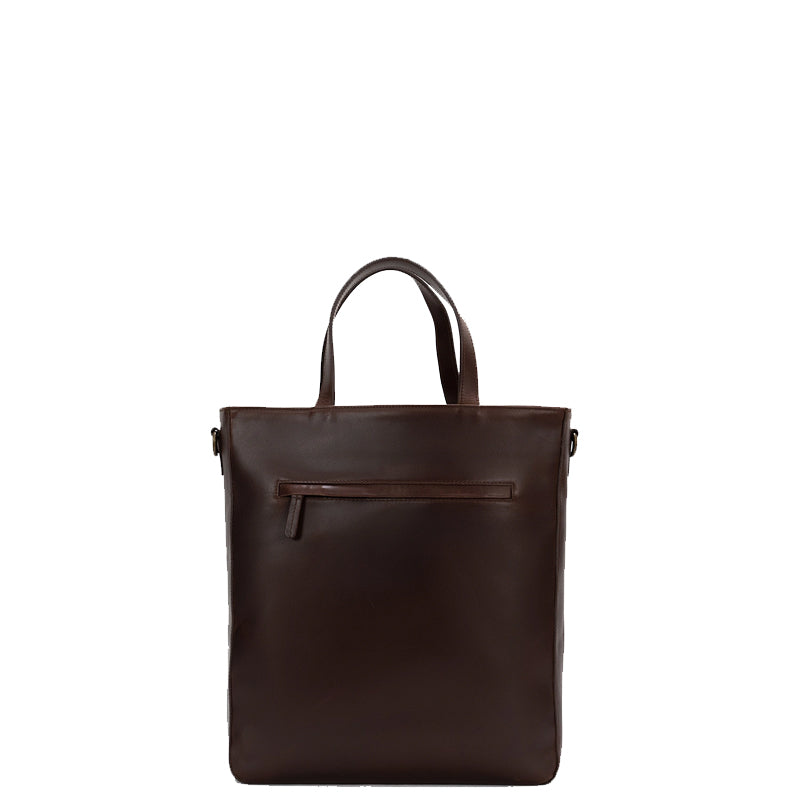 The Poet Leather Tote Vintage Brown Bag