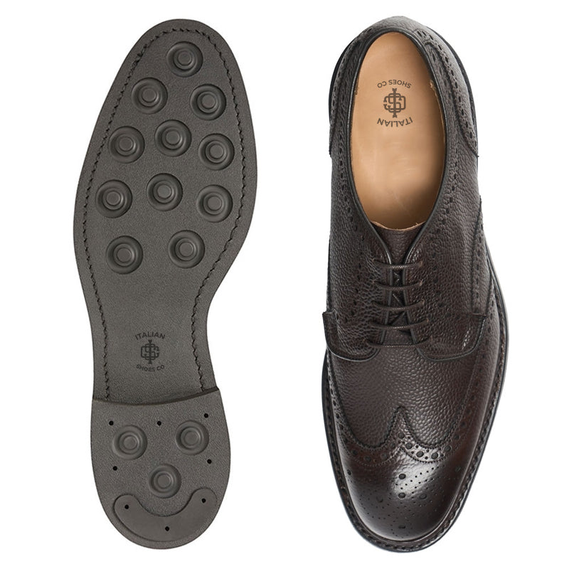 Men Handmade Leather Formal Derby Burgundy Shoe