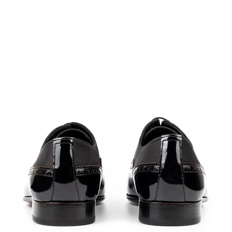 Patent Leather Formal Oxford Black Shoe For Men