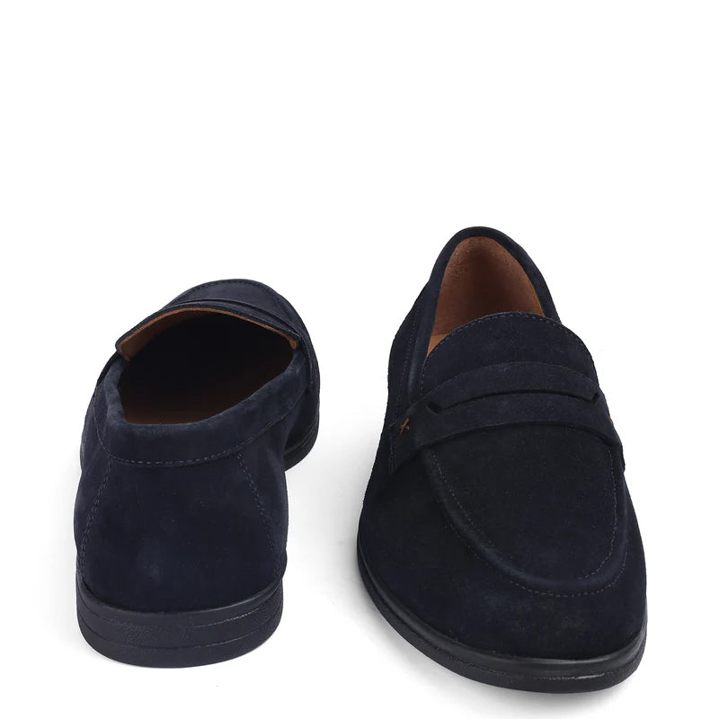 Men Suede Casual Leather Penny Tan Loafer