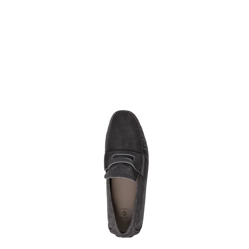 Gray Suede driving Loafers for Men