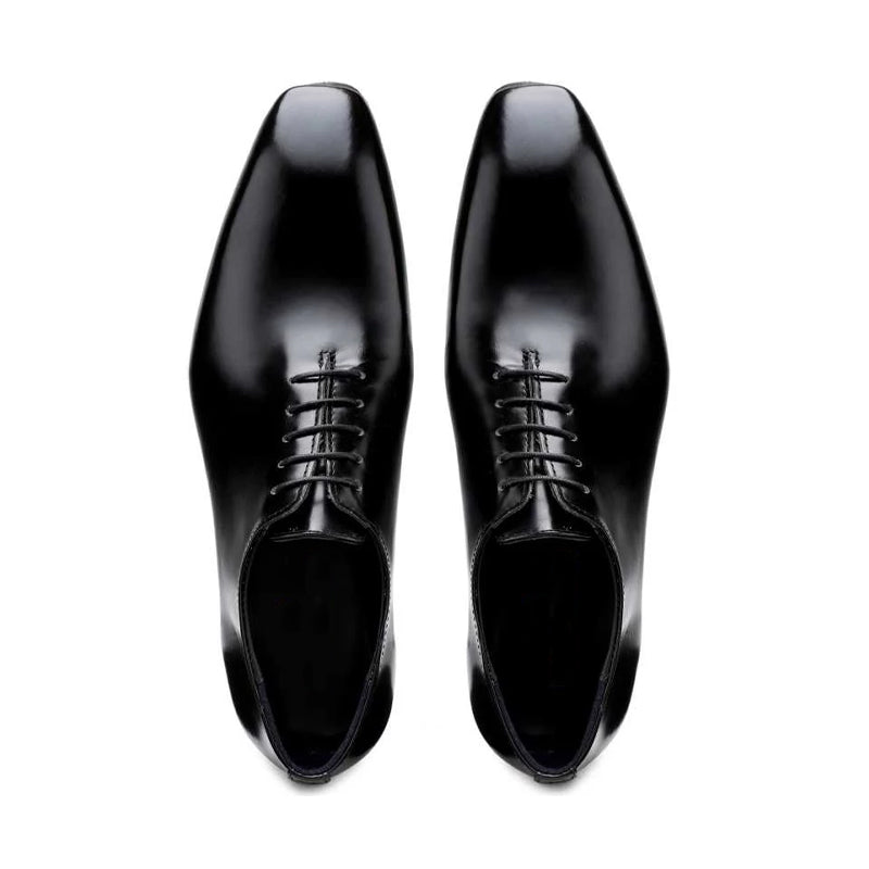 Patent Wholecut Shiny Leather Oxford Black Shoe