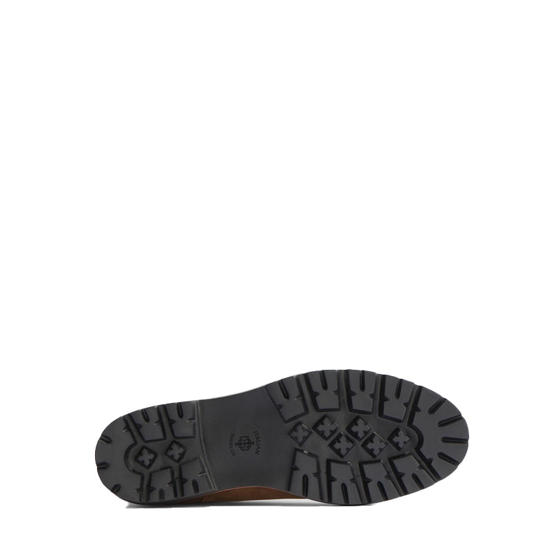 Midnight Double Strip Leather Black Chelsea Boot