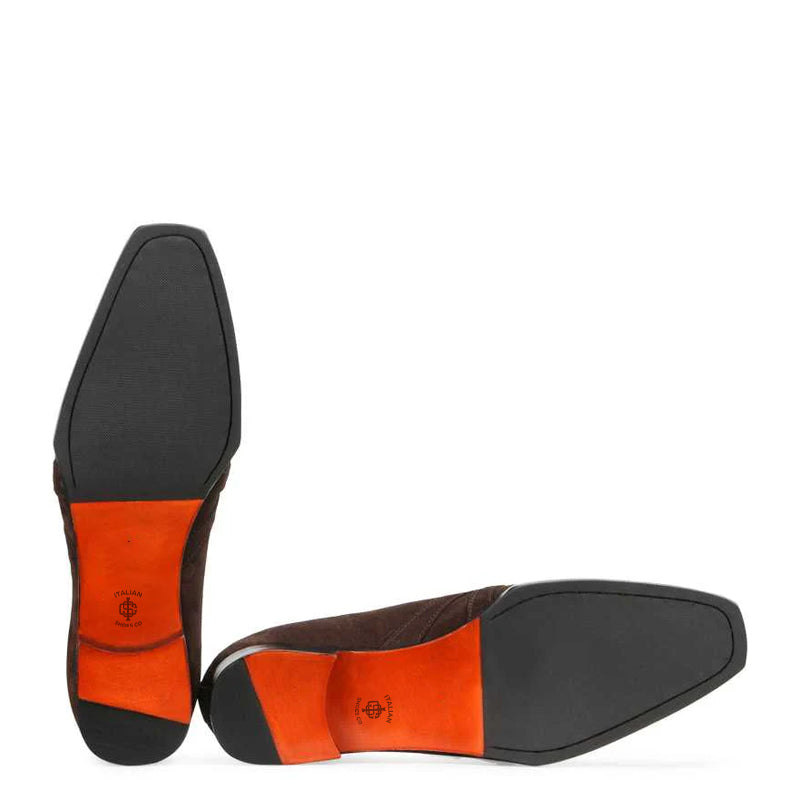 Classic Design Penny Suede Leather Brown Loafer