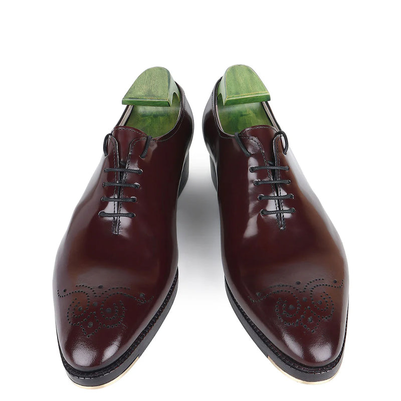 Men Classic Wholecut Leather Oxford Shoes