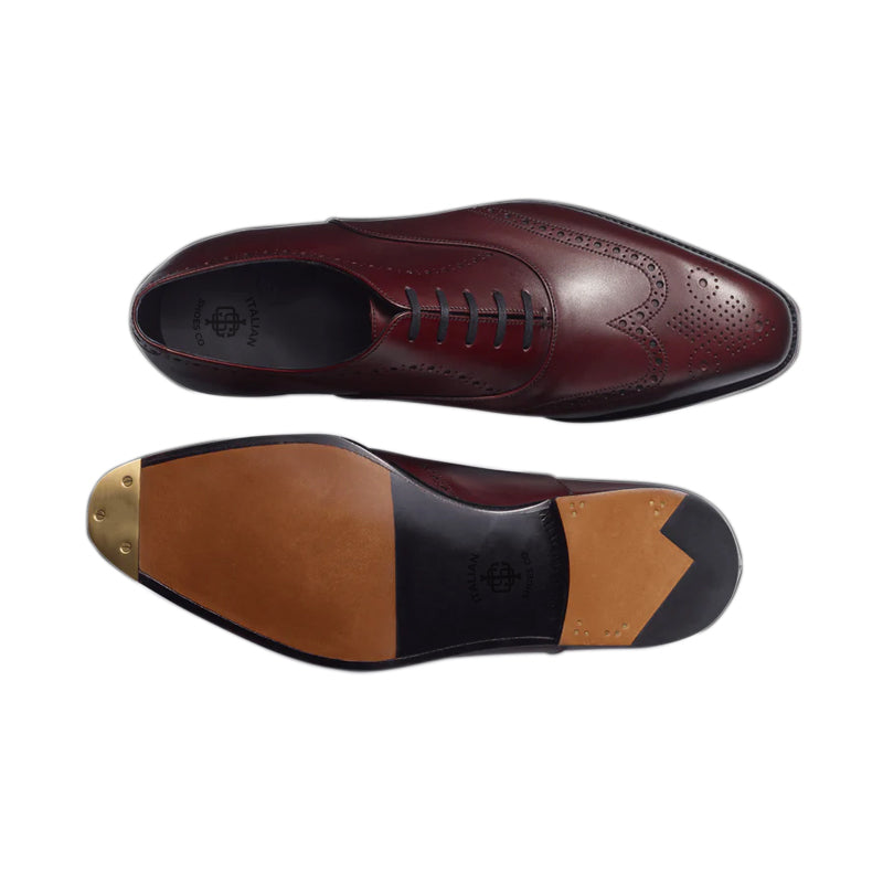 Polished Leather Classic Design Formal Oxford Shoes