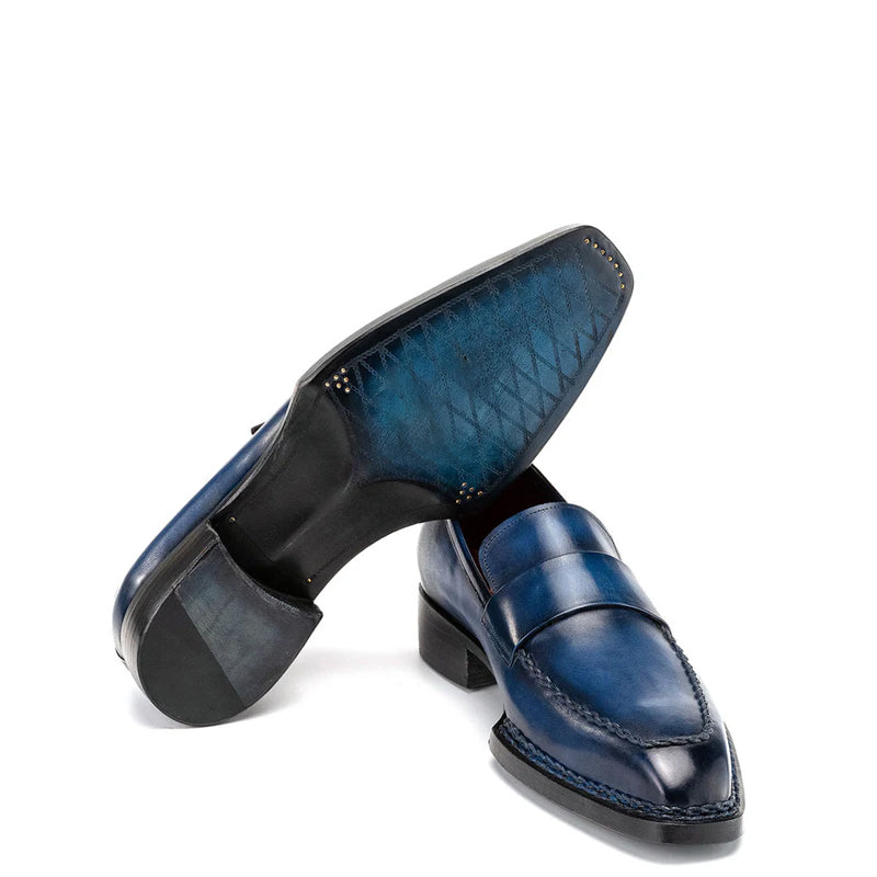 Classic Patina Penny Solid Leather Loafers