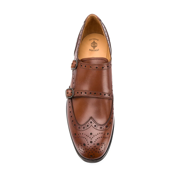 Hollister Brown Double Monk Strap Shoe