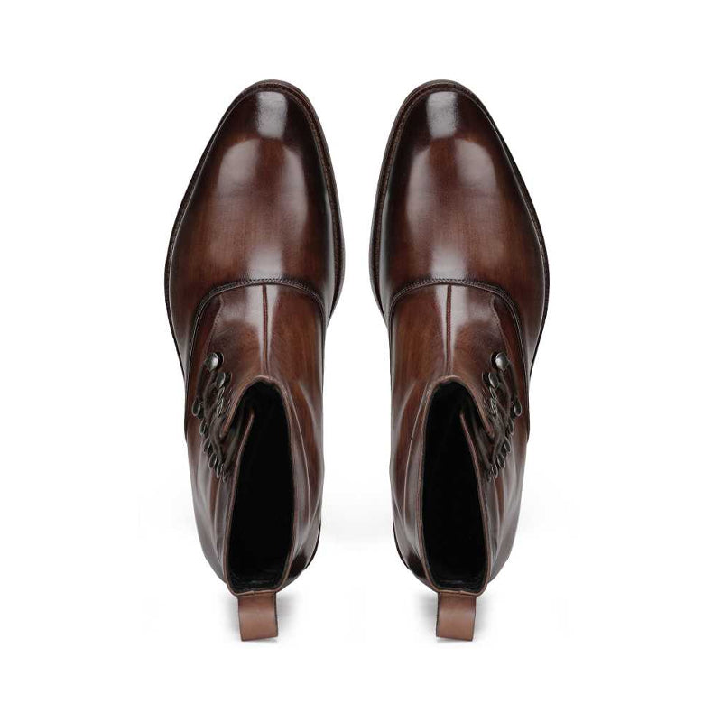 Men's Dark Brown Lace up Ankle Boot