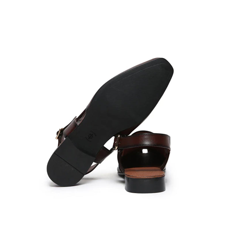 Premium Classic Leather Peshawari Brown Sandal