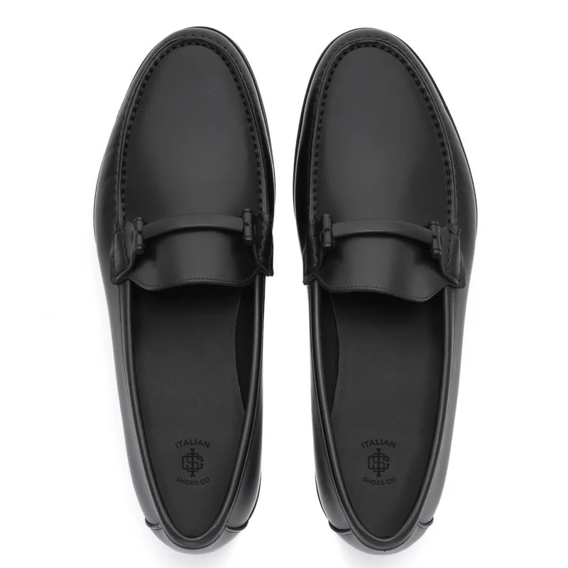 Classy Slip-On Leather Black Loafer