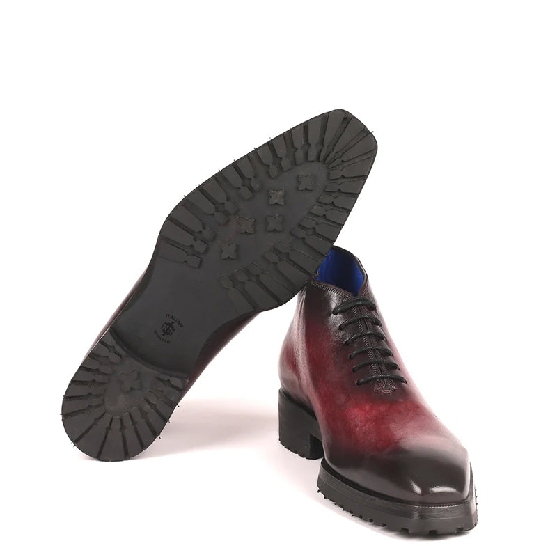 Men Custom Handmade Leather Ankle Boot Grey