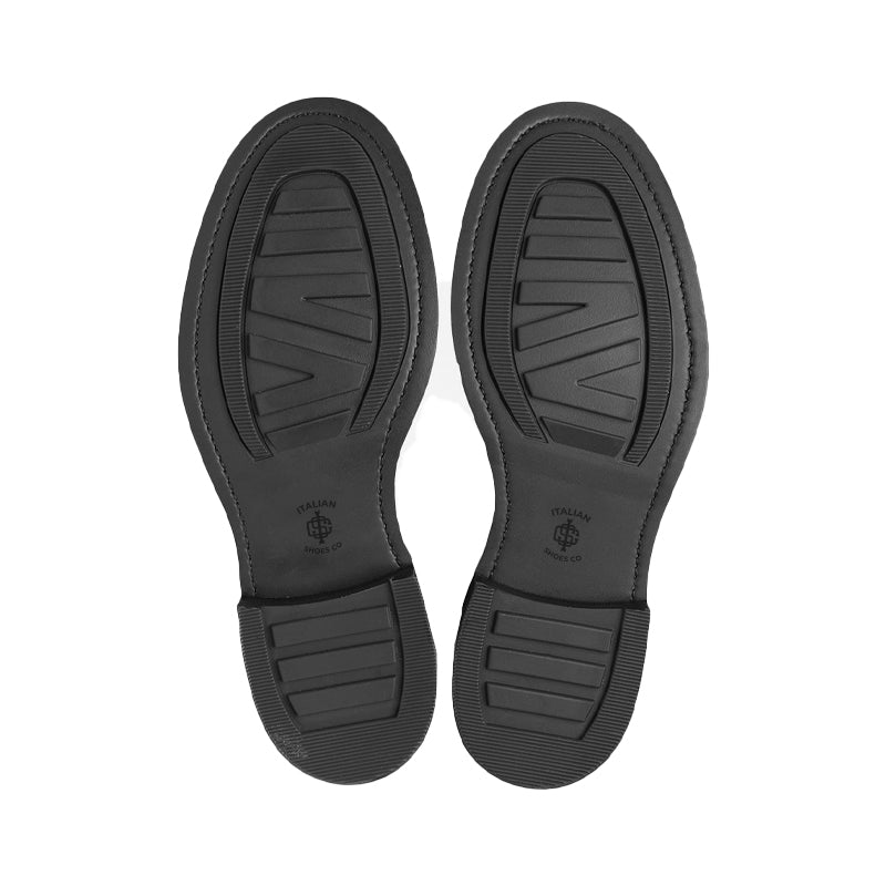 Leather Lace-Up Wingtip High Ankle Burgundy Boot