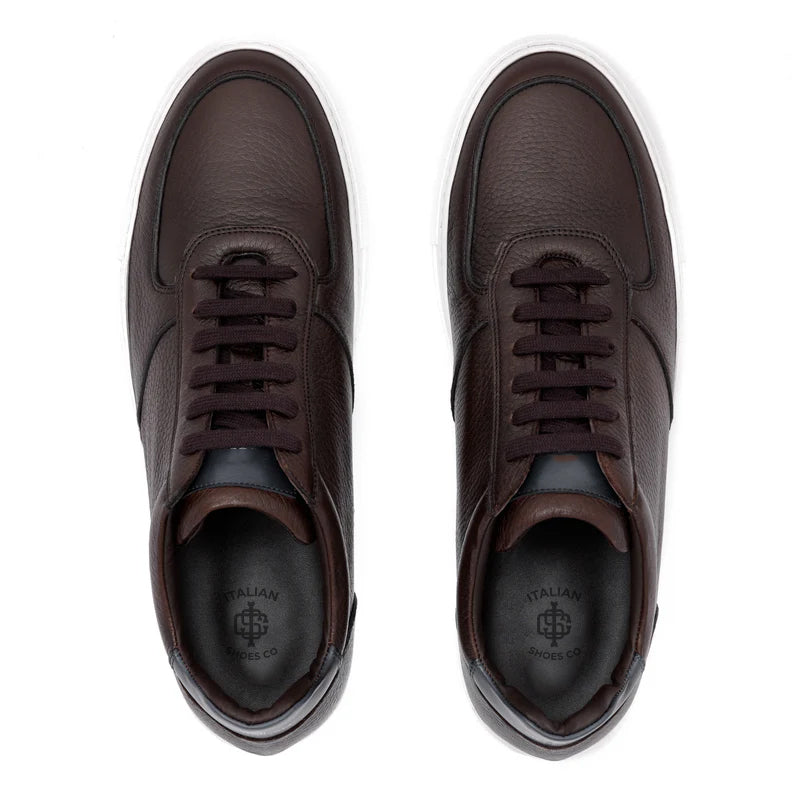 Men Handmade Classic Casual Brown Sneaker