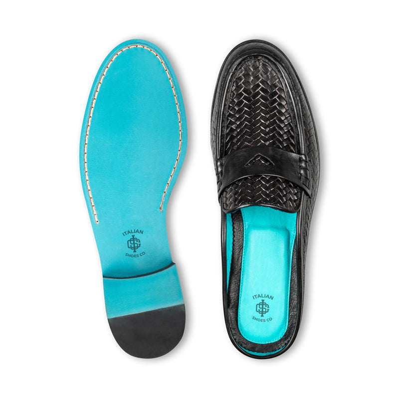 Men Handmade Solid Leather Tan Mule