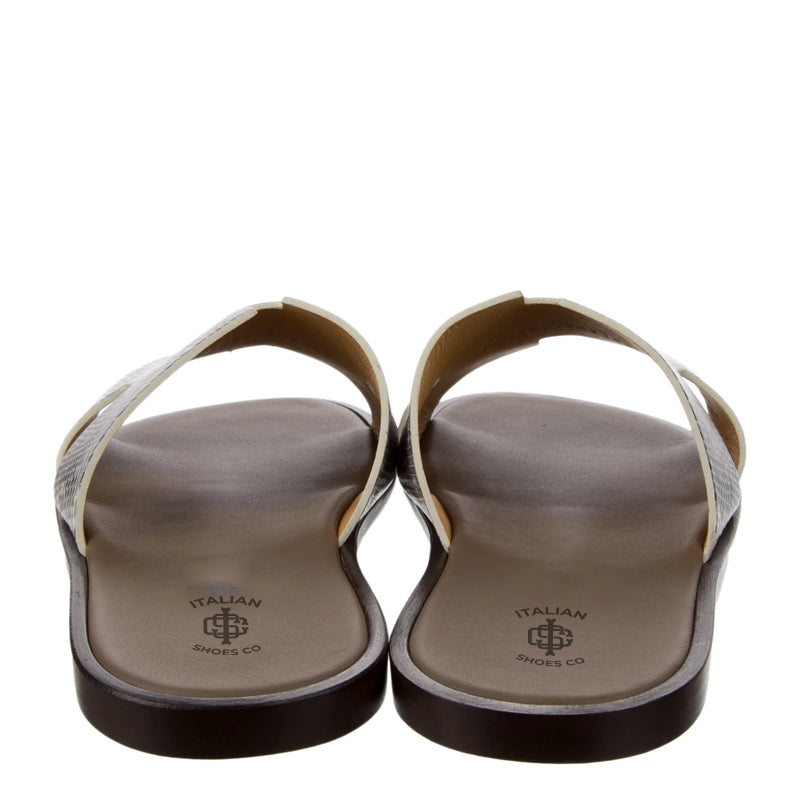 Luxury Croco Leather Brown Oran Sandal