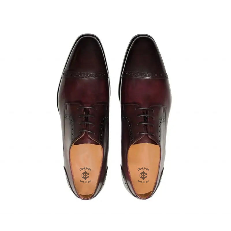 Premium Wholecut Leather Formal Oxford Burgundy Shoe