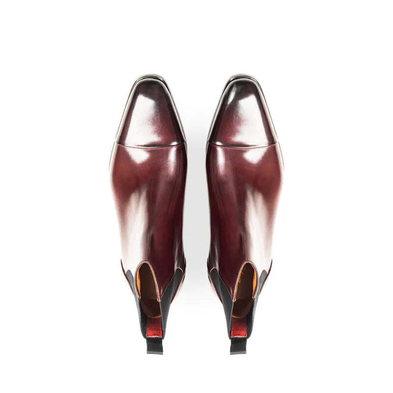 Midnight Classic Shiny Leather Chelsea Black Boot