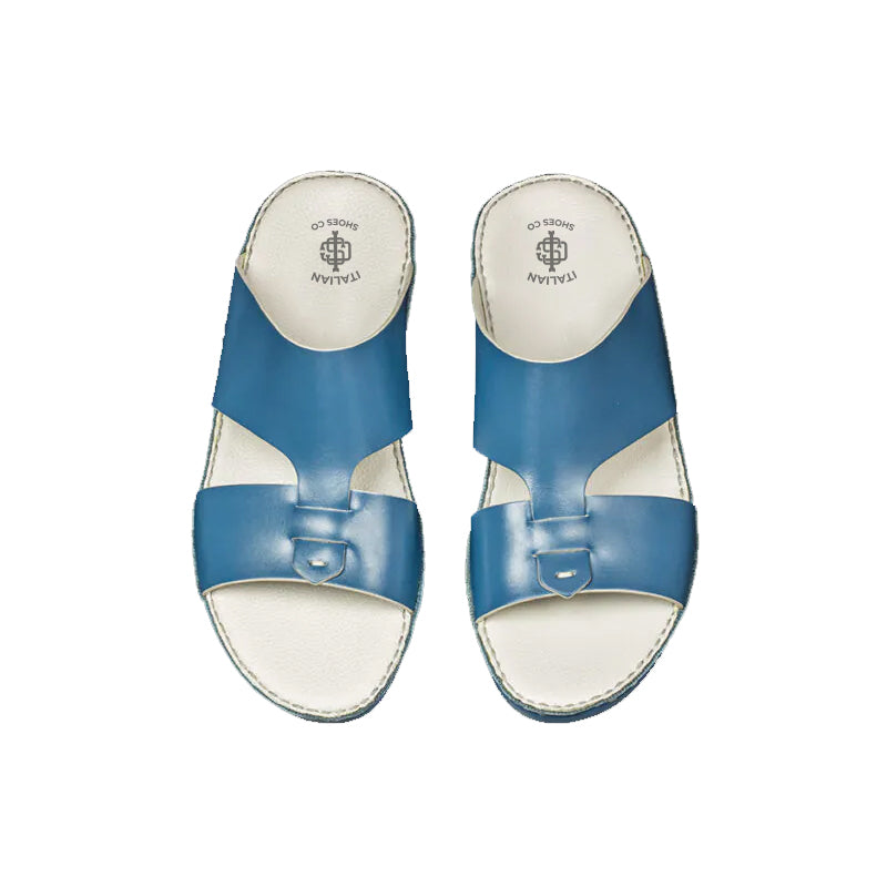 Leather Stich Comfort Arabic White Sky Sandal