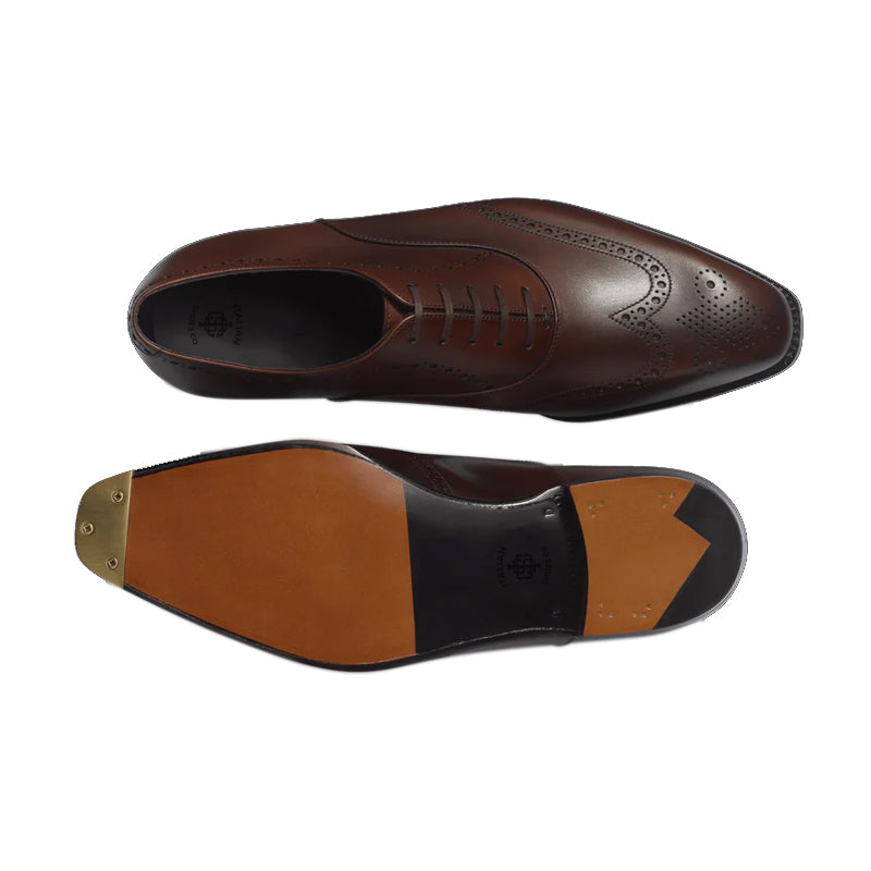 Polished Leather Classic Design Formal Oxford Shoes