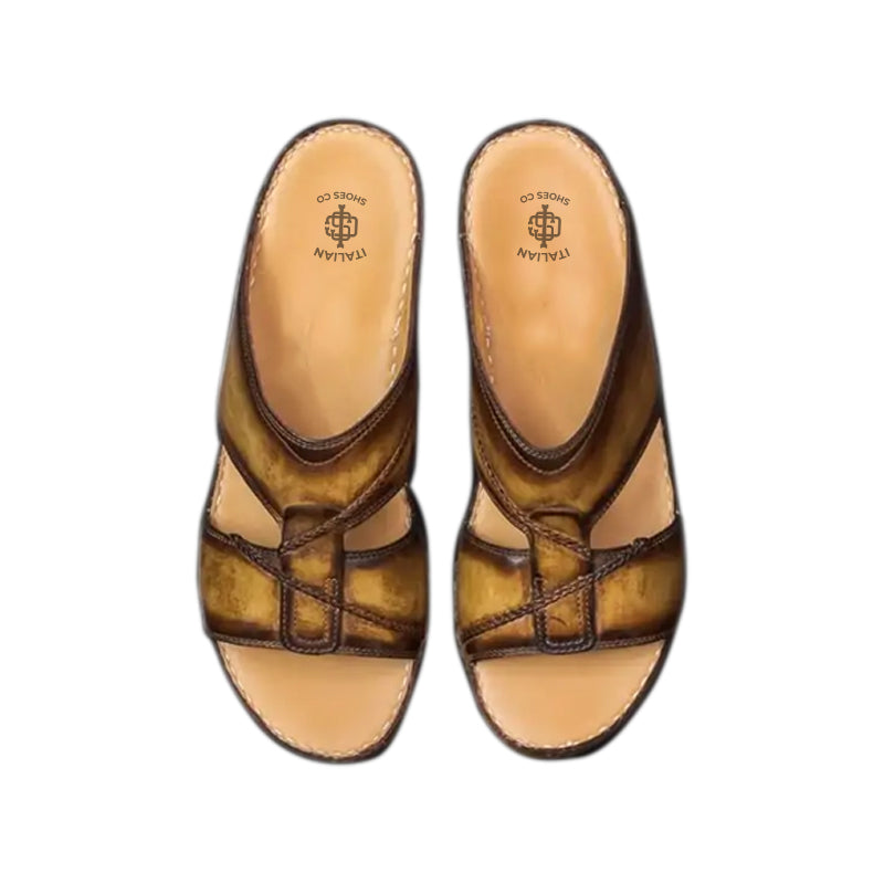 Luxury Comfort Arabic Brown Sandal