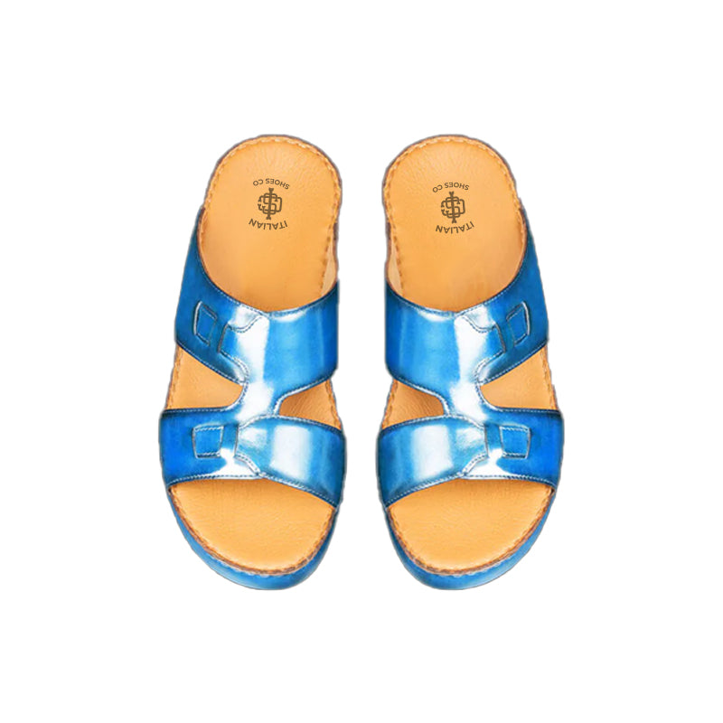 Premium Classic Comfort Arabic Blue Sandal
