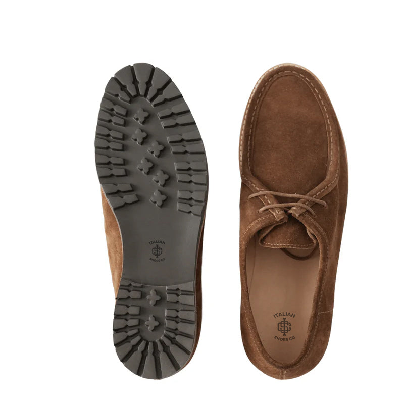 Handmade Tan Suede Leather Formal Derby Shoe